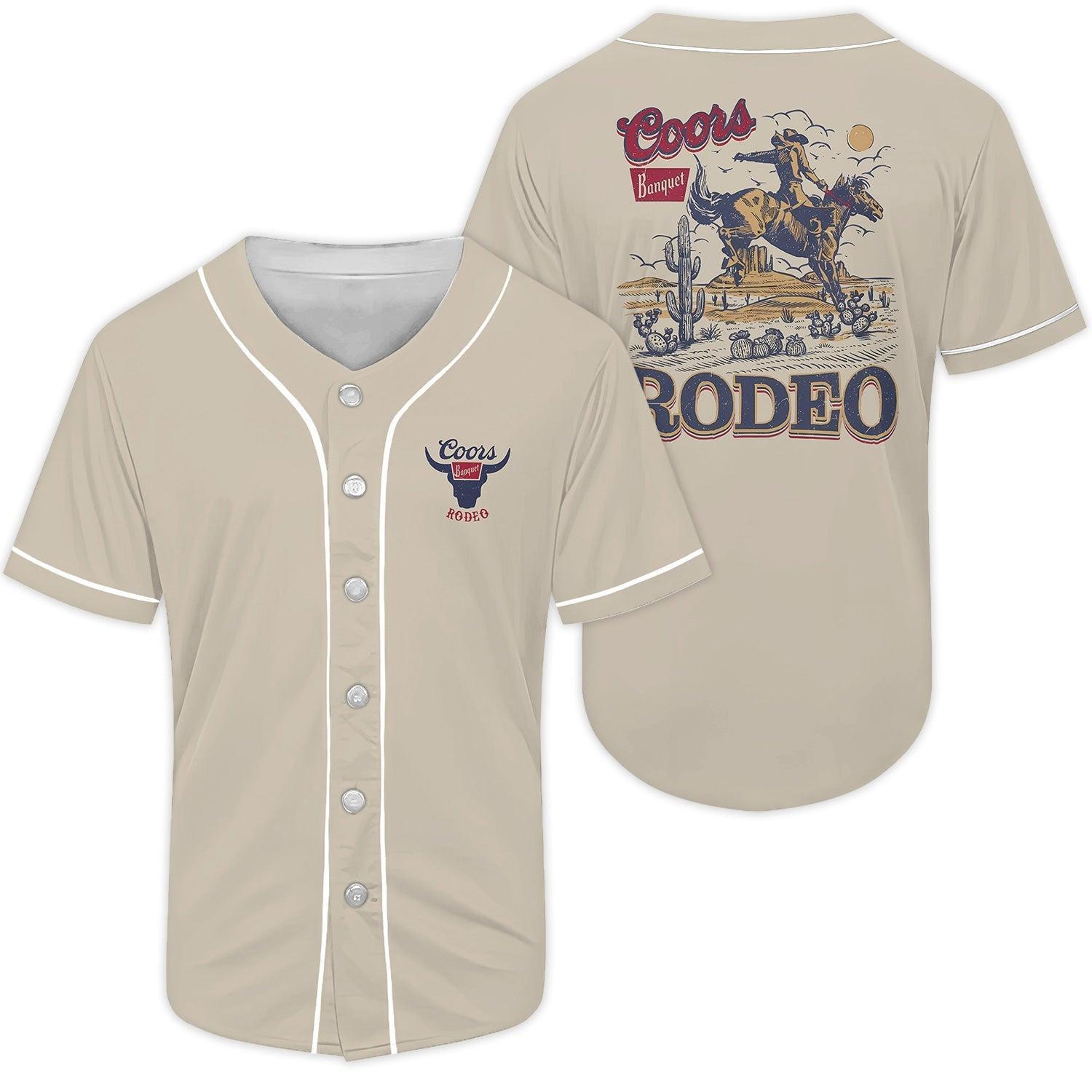 Coors Banquet Rodeo Baseball Jersey - Shirt King