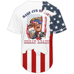 Corona Extra Donald Trump Independence Day Baseball Jersey - Shirt King