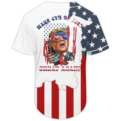 Great Lakes Donald Trump Independence Day Baseball Jersey - Shirt King