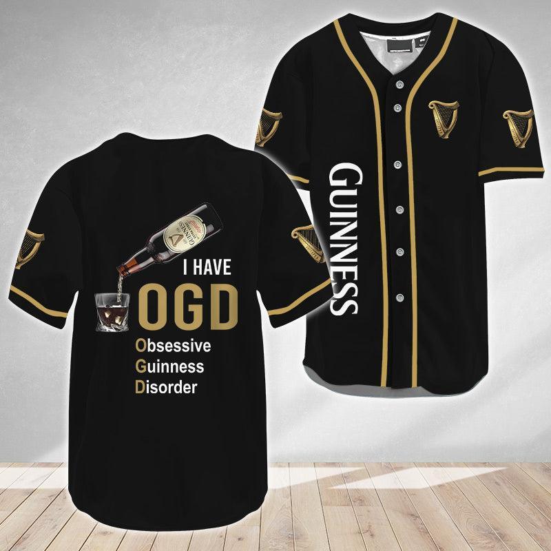 I Have Obsessive Guinness Disorder Baseball Jersey - Shirt King