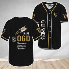I Have Obsessive Guinness Disorder Baseball Jersey - Shirt King