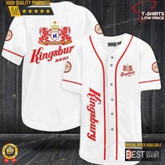 Kingsbury Beer White Baseball Jersey Shirt Beer Logos Shirt Beer Brands Gift - Best Seller Shirts Design In Usa - Shirt King