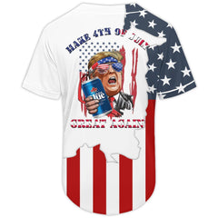Labatt Blue Donald Trump Independence Day Baseball Jersey - Shirt King