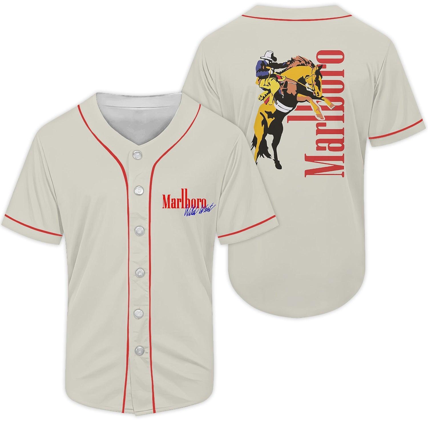 Marlboro Horsemen Baseball Jersey - Shirt King