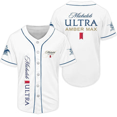Michelob Ultra White Baseball Jersey - Shirt King
