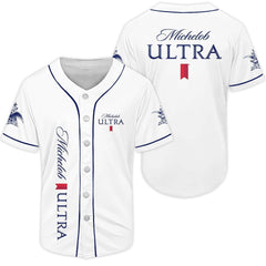 Michelob Ultra White Baseball Jersey - Shirt King
