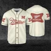 Miller High Beer Logos Life Baseball Jersey Shirt Beer Brands Miller High Gift - Best Seller Shirts Design In Usa - Shirt King
