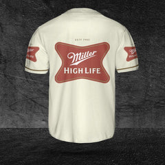 Miller High Beer Logos Life Baseball Jersey Shirt Beer Brands Miller High Gift - Best Seller Shirts Design In Usa - Shirt King