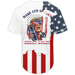 Samuel Adam Donald Trump Independence Day Baseball Jersey - Shirt King