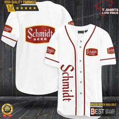 Schmidt Beer White Baseball Jersey Shirt Beer Logos Shirt Beer Brands Gift - Best Seller Shirts Design In Usa - Shirt King
