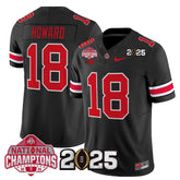 O.S Buckeyes #18 Will Howard 2025 National Champions Patch Limited Jersey