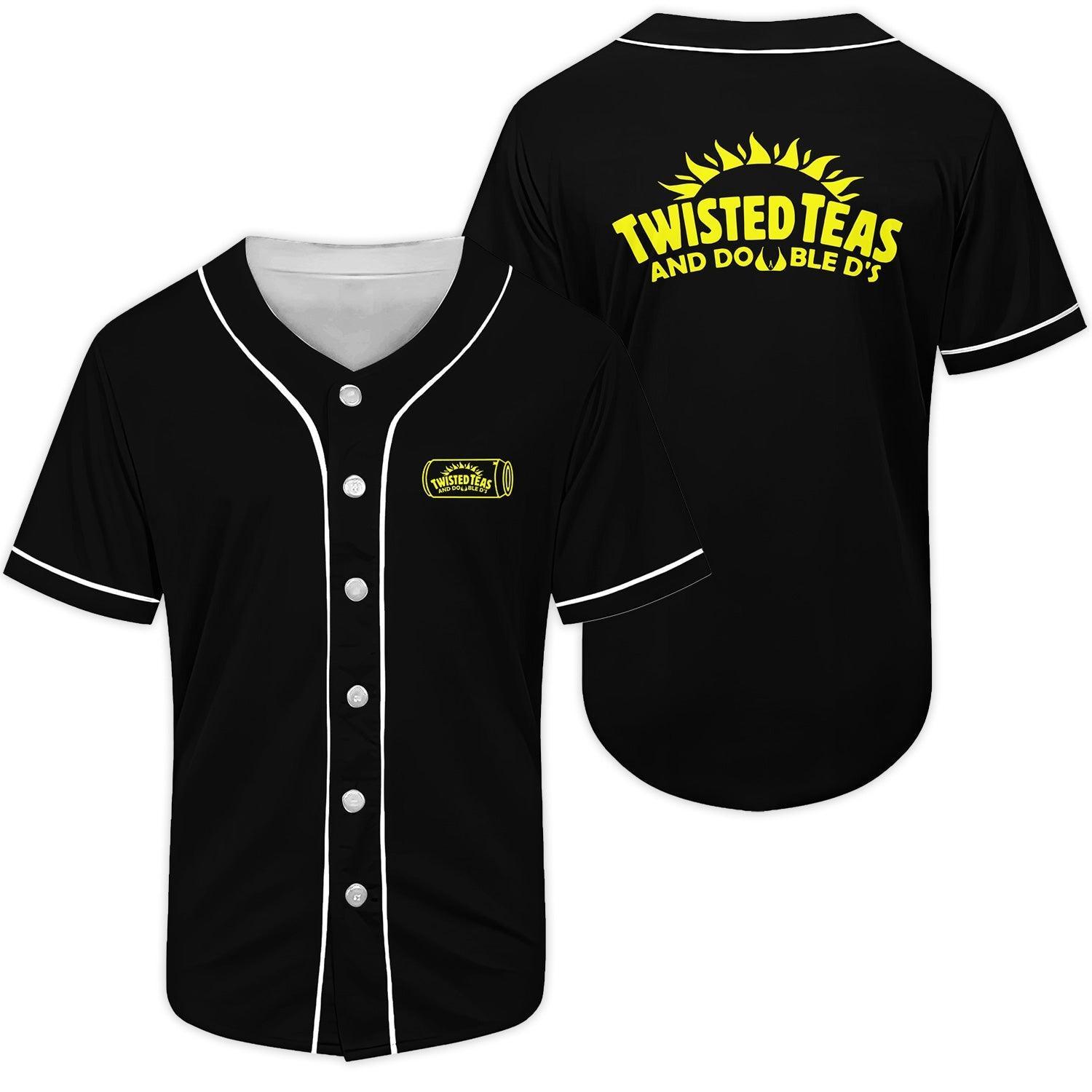 Twisted Tea And Doble D'S Baseball Jersey - Shirt King