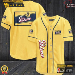 Yellow Primo Beers Baseball Jersey Shirt Beer Logos Shirt Beer Brands Gift - Best Seller Shirts Design In Usa - Shirt King