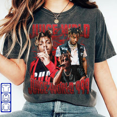 Juice Wrld Music Shirt, 90S Vintage juice world 999 Juice Wrld Music Bootleg Graphic Tour, Graphic Tee, Sweatshirt
