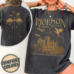 Xaden Riorson House Shirt, Fourth Wing Shirt, Iron Flame Shirt, Basgiath War College Sweatshirt A42J5