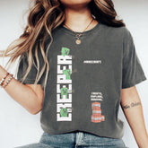 Comfort Color Minecraft T-Shirt, Block Character Art, Funny Pixel Gift for Geeky Dads T-Shirt 21425MD34