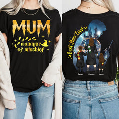 Custom Manager Of Mischief Mom Shirt, Best Mom Ever, Magical Mom TShirt, Mama Shirt, Fantastic Mama Shirt, Wizard Mom Outfit, Funny Mom Tee