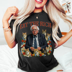 Bernie Sanders, Fight Oligarchy Tour Shirt, Resist Shirt, Protest Shirt, Eat The Rich, Fuck Trump, Anti Trump, Bernie Sanders Shirt, FDT