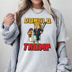 Chicken Jockey Trump Shirt, Funny Meme Trump Shirt, Meme Chicken Shirt, Hilarious Gaming Gift, Chicken Lovers Shirt, Minecraft Movie Shirt
