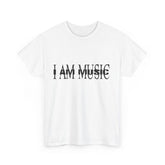 I Am Music Unisex Heavy Cotton Tee - Perfect for Music Lovers, Concerts, Gifts, Casual Wear, Music Festivals, Carti, New Carti Album, 808