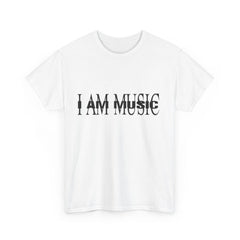 I Am Music Unisex Heavy Cotton Tee - Perfect for Music Lovers, Concerts, Gifts, Casual Wear, Music Festivals, Carti, New Carti Album, 808