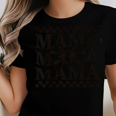 Mama Shirt Coquette Mama Shirt Gift for New Mom Pregnancy Announcement Maternity Comfort Colors Mama Shirt Checkerboard Bow Mama Gift