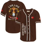 Angry Orchard Live Like A King Baseball Jersey - Shirt King