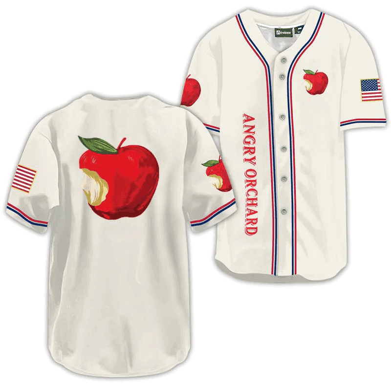 Angry Orchard USA Flag Baseball Jersey - Shirt King