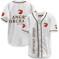 Angry Orchard White Baseball Jersey - Shirt King
