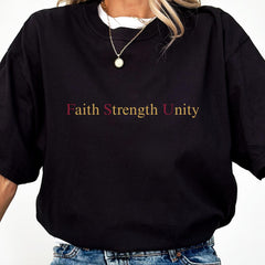 Faith Strength Unity FSU Tribute Shirt - Florida State Awareness Tee - Florida State University Shirt - Anti Gun Shirt - Florida Lover Shirt