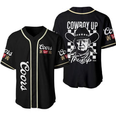 Cowboy Trump Coors Banquet Jersey Shirt - Shirt King