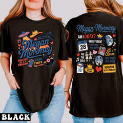 Megan Moroney Am I Ok Shirt, Royal Blue Megan Moroney Shirt, MM Am I Okay Tour Tee For Fan, M.M Song List Track - arn329