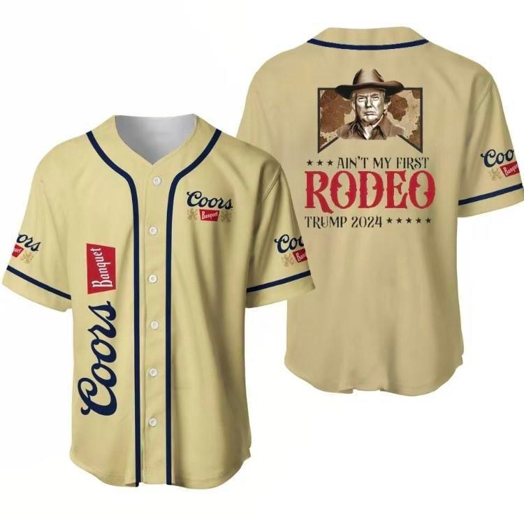 Coors Banquet Trump Baseball Jersey, The Return, Rodeo Beer Lovers Jersey, Party Jersey V3 - Shirt King