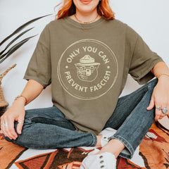 Only You Can Prevent Fascism Shirt, National Park Bear, Anti Trump Tee, Fuck Trump Progressive Liberal Funny Political Gift