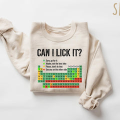 Can I Lick It Periodic Table T Shirt, periodic table shirt, chemistry teacher, chemistry shirts, funny chemistry shirt