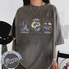 Subtle Fdt Comfort Colors Shirt, Anti MAGA Shirts, Political Tee, F*CK Donald Trump Shirt, Floral Fdt Gift, Flower Anti Trump, Feminist Gift