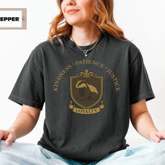 Comfort Colors Wizard School Shirt, Wizard House Shirt, House of Loyalty Tee, Magic-Inspired Fan Gift, Kindness Tee, Book Fandom Gift