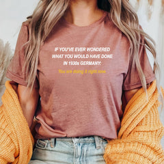 Liberal Shirt, Historical Awareness Shirt, Social Justice Tee, Anti Trump Shirt, Fascism Definition Tshirt, 1930 German Shirt, Democracy Tee