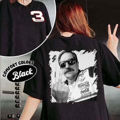 Two Side Dale Earnhardt Middle Finger Shirt, Racing Fan SweatShirt, Nascar Shirt, Daytona 500 Shirt, Gift For Her