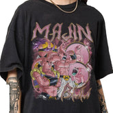 Majin Buu 90s Vintage Bootleg Style T-Shirt, Anime Classic Retro Graphic Tee Gift For Woman and Man Cotton Fabric Sweatshirt