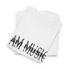 I Am Music Unisex Heavy Cotton Tee - Perfect for Music Lovers, Concerts, Gifts, Casual Wear, Music Festivals, Carti, New Carti Album, 808