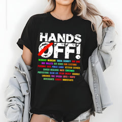 Hands Off Protest Shirt, Trendy Political Hands Off Protest Sweatshirt and Hoodie, Hands Off Medicaid Medicare Social Security