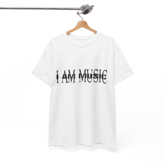 I Am Music Unisex Heavy Cotton Tee - Perfect for Music Lovers, Concerts, Gifts, Casual Wear, Music Festivals, Carti, New Carti Album, 808