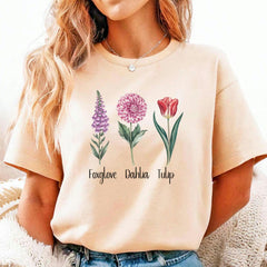 Subtle FDT Floral Tee, Fuck Donald Trump Shirt, Anti Trump F*ck MAGA,Political Feminist,Bella Canvas,Political Protest,Foxglove Daisy Tulip