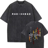 Vintage Washed T-Shirt Retro Radiohead , Vintage Tour Radiohead ,Gift For Fans'4411399332