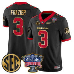 G.Bulldogs #3 Nate Frazier Sugar Bowl & SEC Patch Limited Jersey