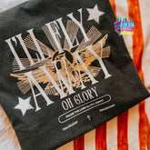 I'll Fly Away Oh Glory Hymn Tee | Vintage Gospel Comfort Colors Shirt | DTG Christian Graphic with Eagle Design