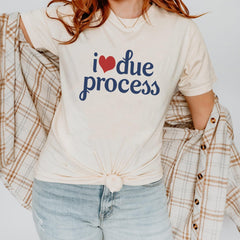 I love Due Process Women Shirt, Pro Immigration T-shirt, Immigrants Make America Great, Deport Fascists Gift, Immigration Lawyer T-shirt