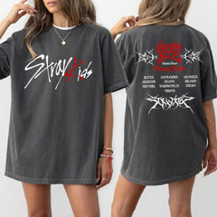 Stray Kids dominATE World Tour US 2025 T-shirt, Stray Kids Hop Album Shirt, Giant Album Shirt, Stray Kids ATE Album Hoodie Felix Bang Chan