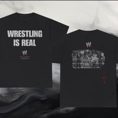 2 sided Wrestling Is Real T-Shirt | Travis Scott, John, Cactus Jack